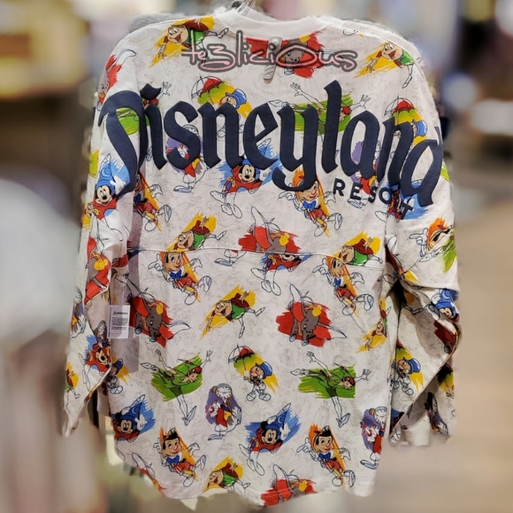 DISNEYLAND FANTASYLAND CHARACTERS SPRITE JERSEY - Picture 2 of 6